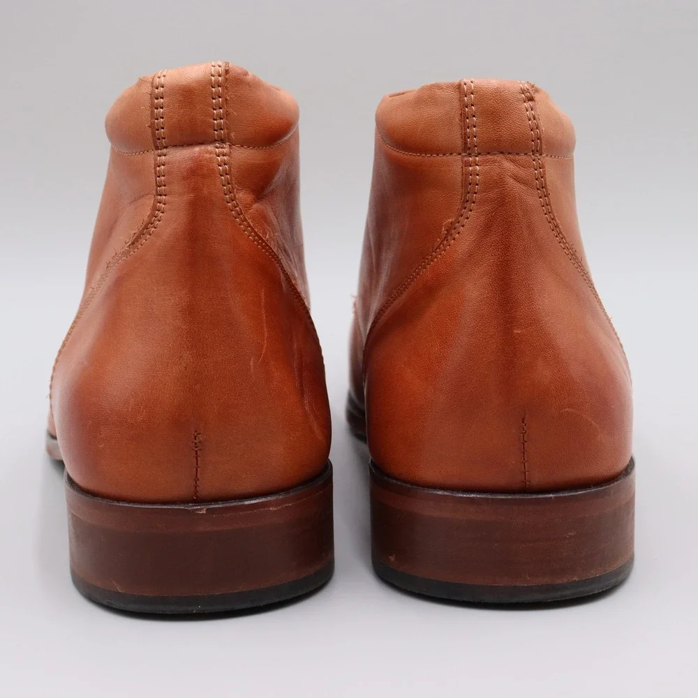 Denbroeck John St. Mens Size 13 US 47 EU Brown Leather Chukka Ankle Dress Boots